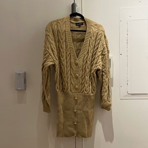 Retrofete Tala Sweater Dress in Beige